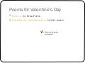 Poems For Valentine’S Day