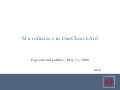 Microfinance and DanChurchAid