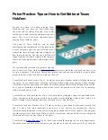 Poker Practice: Tips on How to Get Better at Texas Hold’em