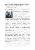 Policy address by IFAD President - 2010