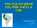 POLITICA EXTERIOR PERUANA