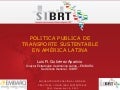 Public Plicies on Sustainable Transport in Latin America/