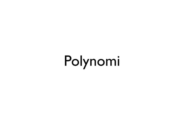 Polynomi