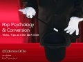 Pop psychology, Conversion and the Web