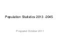 Population data to 2045