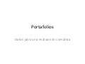 Portafolios