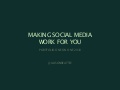 Making Social Media Work for You: Portfolio 1on1 2010