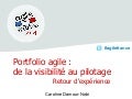 Portfolio agile : de la visibilité au pilotage