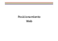 Posicionamiento Web