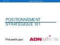 Positionnement stratégique 101 pour options femme emploi