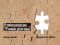 Poslovanje po puzzle principu miloje sekulic sa fontom final