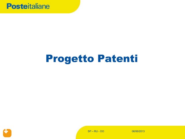 Poste gara patenti