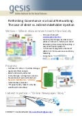 Rethinking Governance via Social Networking: The case of direct vs. indirect stakeholder injection