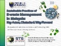 Sustainable Practices of E-Waste Management: Keyactors, Obstacles and Way-forward