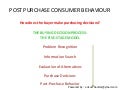 Post Purchase Consumer Behaviour