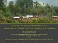 Subsistence and commercialisation: contributions of NTFPs to food security and nutrition