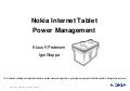 Power Management for the Nokia Internet Tablets