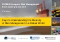 FERMA European Risk Management Benchmarking Survey 2012