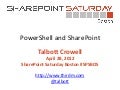 PowerShell and SharePoint