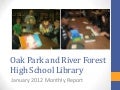 January 2012 Library Monthly Report