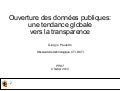 Ouverture des données publiques: une tendance globale vers la transparence