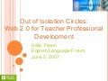 Out of Isolation Circles:Web 2.0 for Teacher Professional Development
