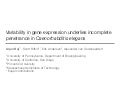 Variability in gene expression underlies incomplete penetrance