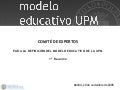 Modelo Educativo UPM - Reunión de expertos