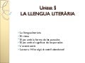 PPT Unitat 5 Català