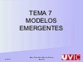 Modelos Emergentes