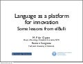 GastroTech Days: Language as a platform for innovation, lessons from elBulli