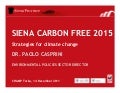 Siena: Carbon Free 2015