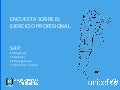 Encuesta profesionales en Pediatría (UNICEF/SAP)