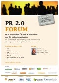 PR 2.0 FORUM 2011