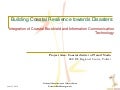 India Coastal Resilience towards Disasters