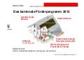 Präsentation Das kantonale Förderprogramm 2012