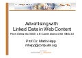 Advertising with Linked Data in Web Content