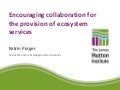 Promoting cross-boundary collaboration for ecosystem service management at landscape scales