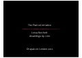 The Prairie Initiative - Update