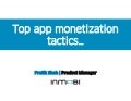 Top Mobile App Monetization Tactics You Ought to Know