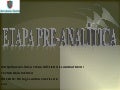 Pre analítica