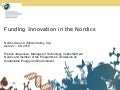 Funding Innovation in the Nordics - Preben Jorgensen - Danish Council for Strategic Research/Vattenfall - April 2010