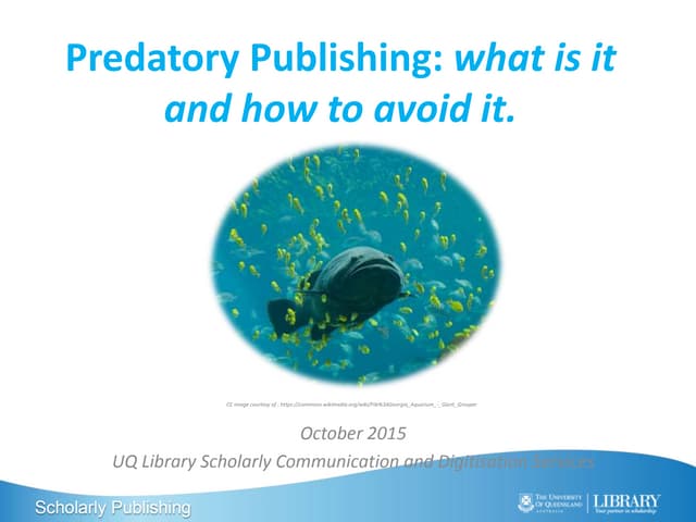 Predatory publishing: what it is an...