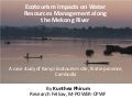 Ecotourism Impacts on Water Resources Management Along the Mekong River