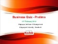 Business Quiz 2010 @ Alagappa University