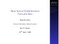 Open Source Cheminformatics