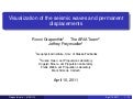 Visualization of the seismic waves and permanent displacements