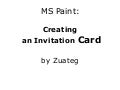 MS Paint: Creating an Invitation Card