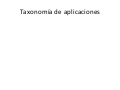 Taxonomía de aplicaciones