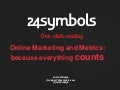 Online Marketing and Metrics Presentation at UEIA, 2012
